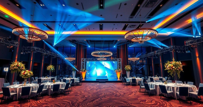 Cenografia para eventos corporativos que impressiona e transforma experiências