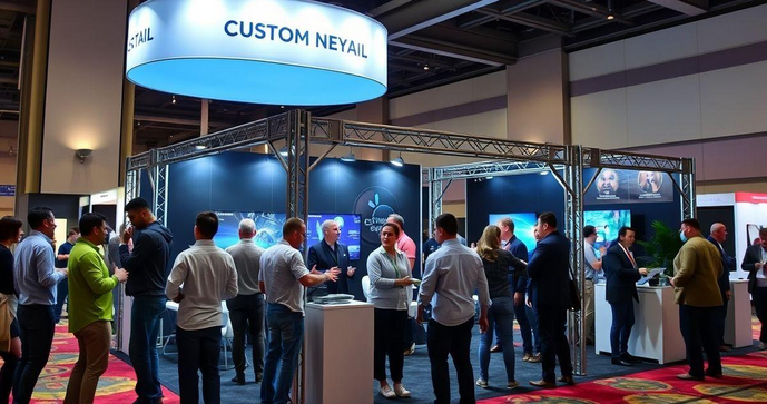 Como realizar a montagem de stand personalizado de forma eficaz